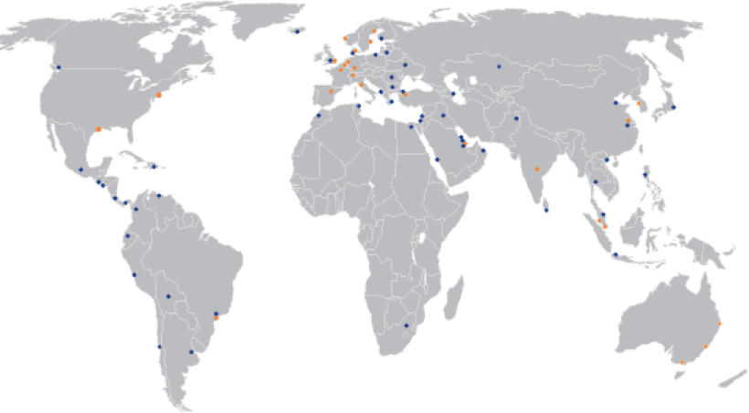 Alimak Group across the world Alimak Group across the world